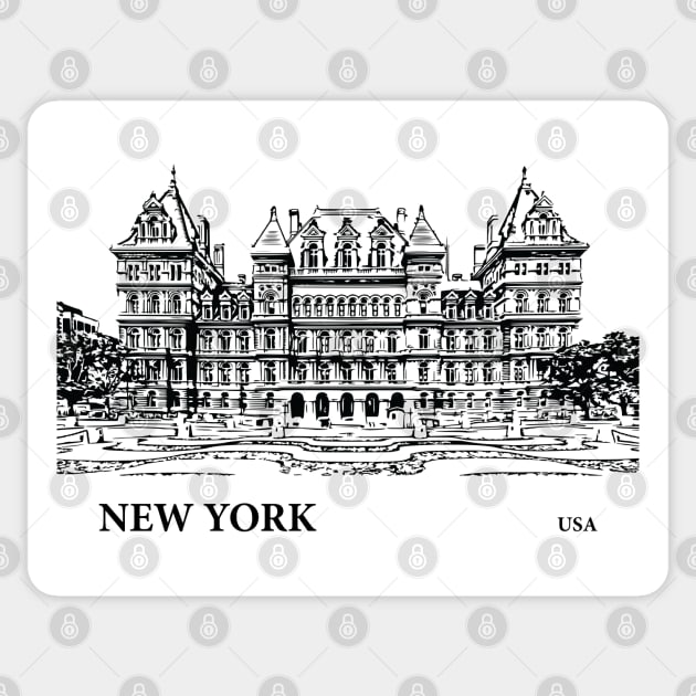 New York State USA Sticker by Lakeric